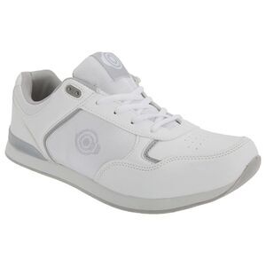 Dek Mens Jack Lace Up Sneaker-Style Bowling Shoes / White
